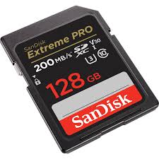 Cartão SD Sandisk Extreme / pro 128gb