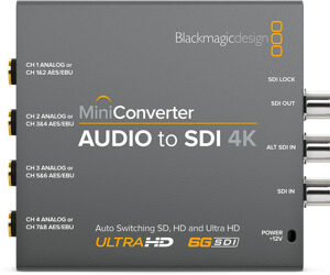 Blackmagic Audio to SDI 4k